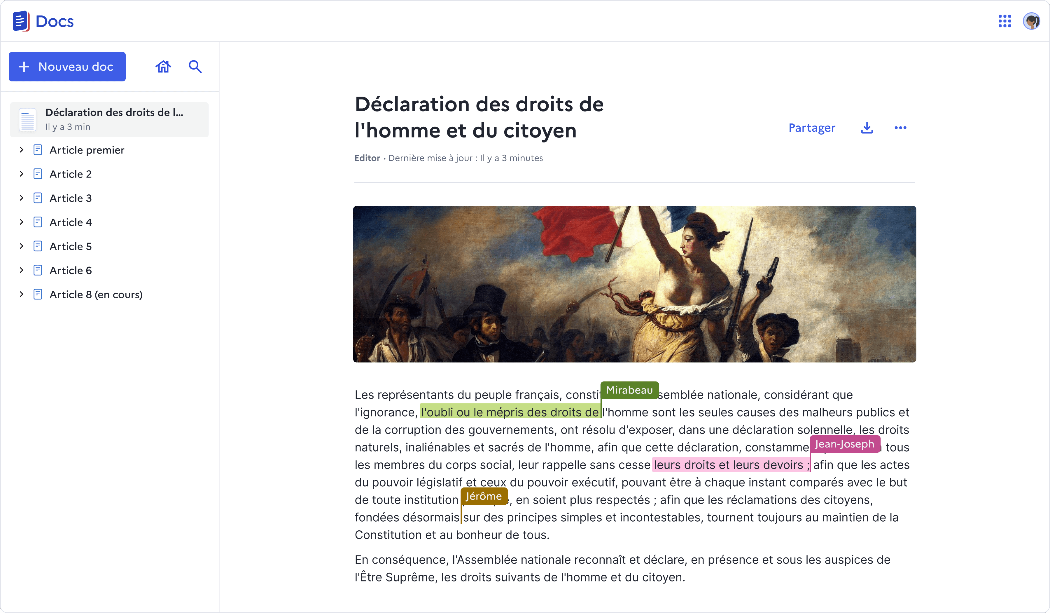 Docs illustation apps - Illustration de Delacroix