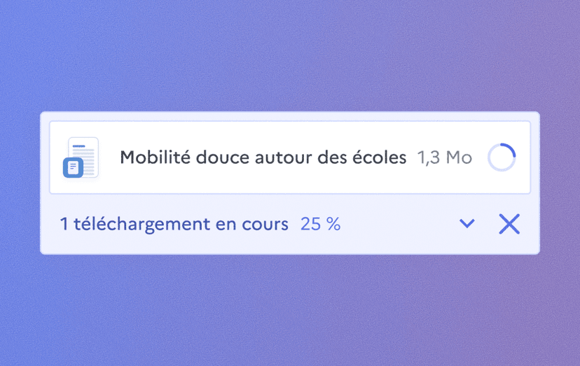 Capture d’écran de la fonctionnalité Export